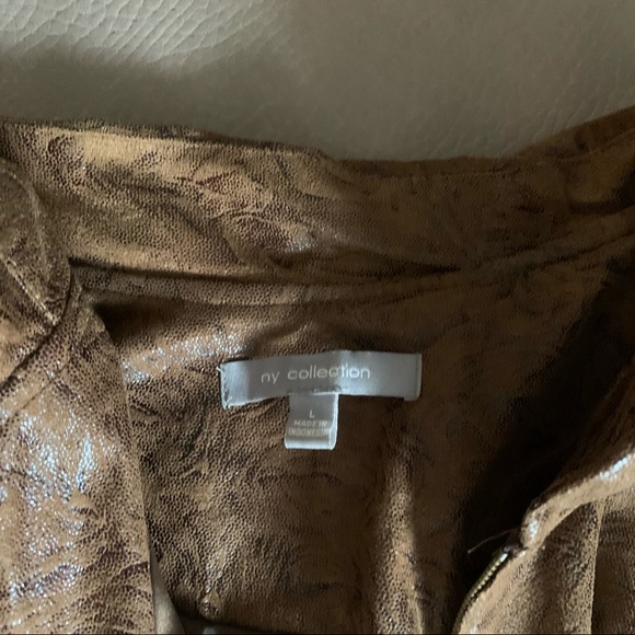 NY Collection Brown Blazer Jacket - Picture 5 of 5